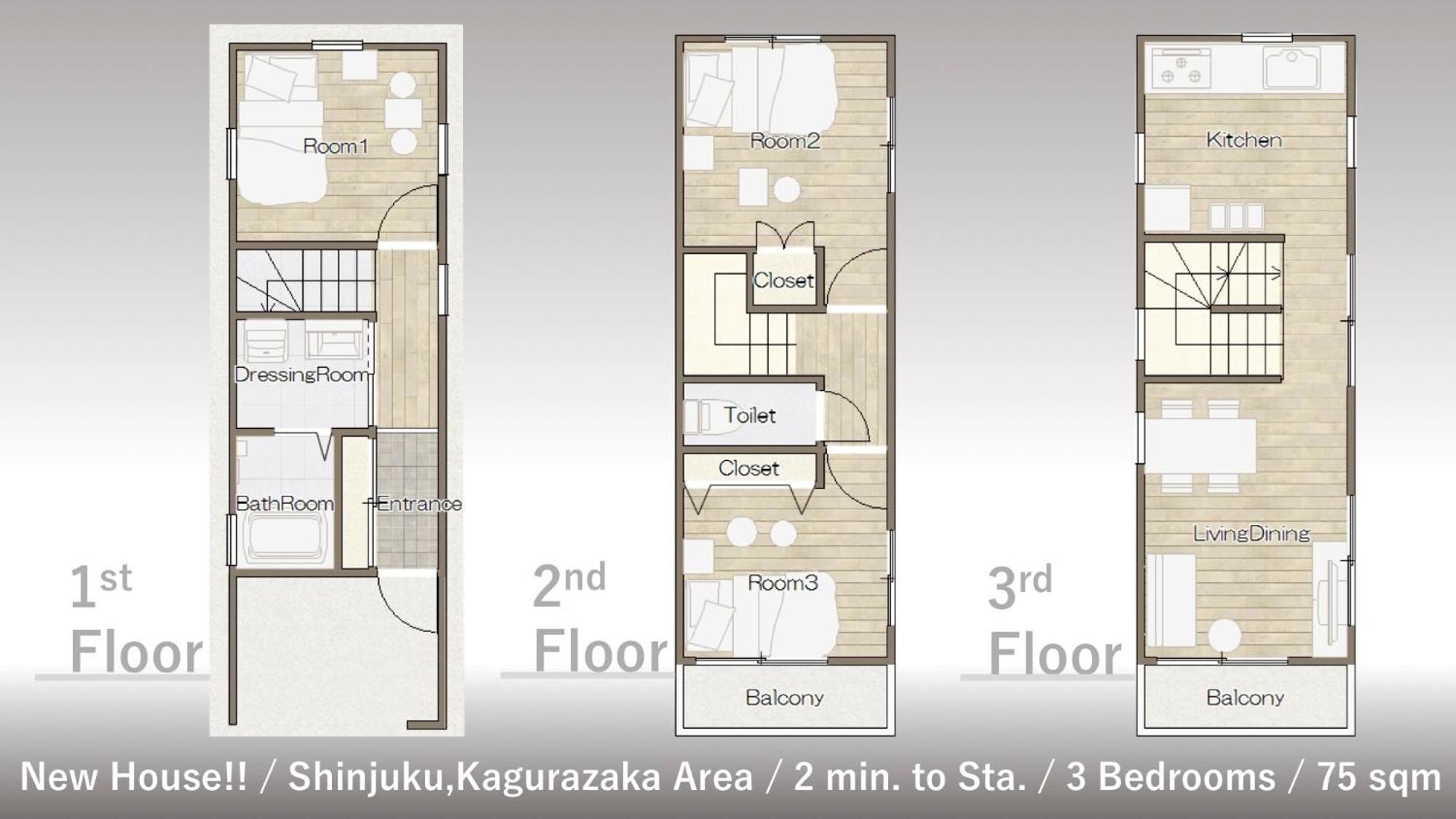 טוקיו Finoa Residential Suite Kagurazaka מראה חיצוני תמונה